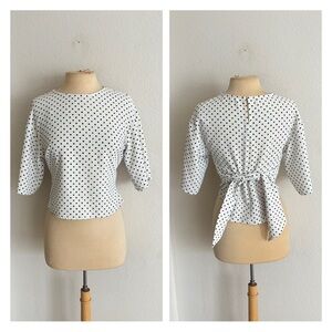 Zara polka dot top